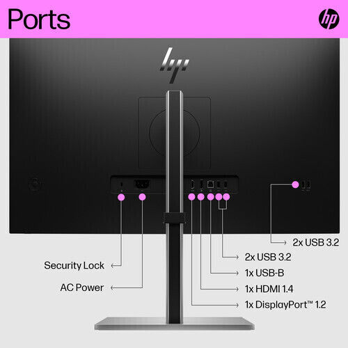 HP E27q G5 IPS Monitor 27" QHD 2560x1440 with Response Time 5ms GTG view 5
