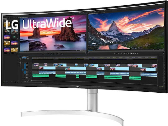 LG 38WN95CP-W Ultrawide IPS HDR Curved Monitor 38" QHD 3840x1600 144Hz with Response Time 1ms GTG view 2