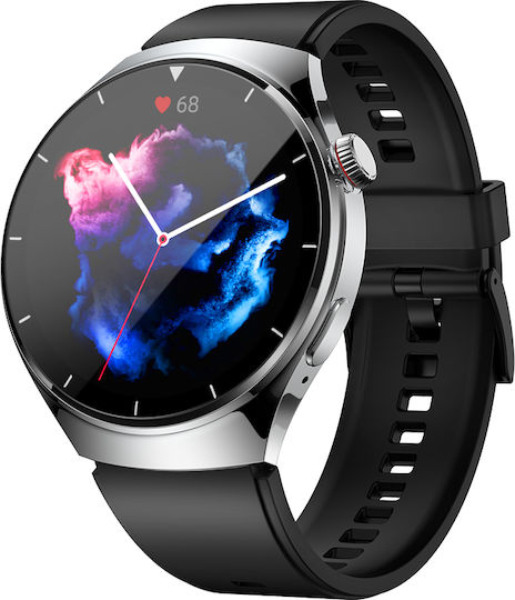 iSEN BK03 Smartwatch with Heart Rate Monitor (Silver)
