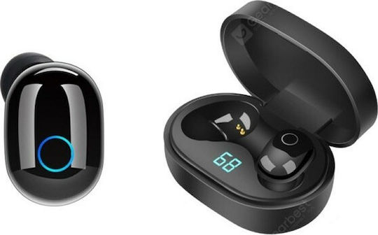 Y16 In-ear Bluetooth Handsfree Earphones with Charging Case Black view 2