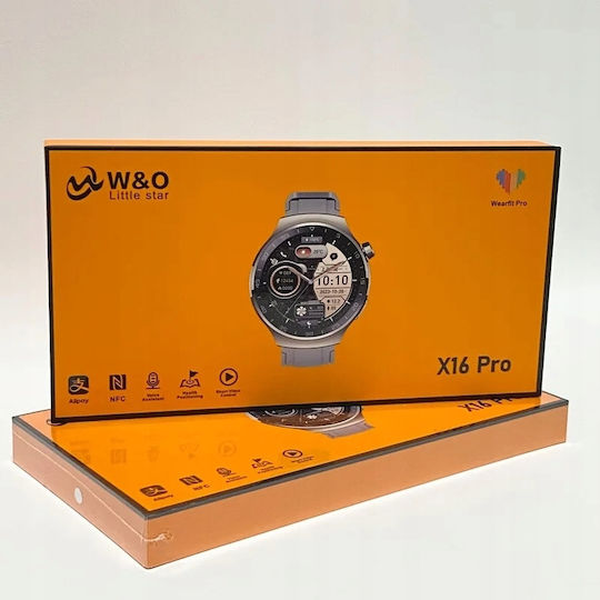 X10 Pro Metal Smartwatch with Heart Rate Monitor (Silver) view 8