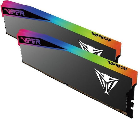 Patriot Viper RGB Elite 5 DDR5 32GB Memory RAM with 2x16GB Modules and Speed 6400 for Desktop view 1