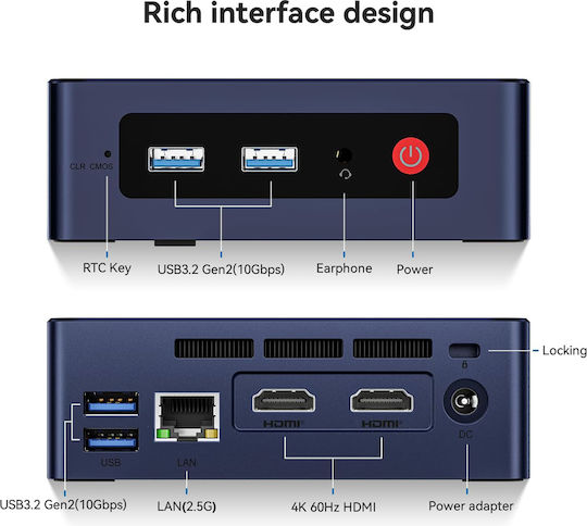 Beelink S12 Mini PC (N-Series N95/12GB DDR4/512GB SSD/W11 Pro) view 7