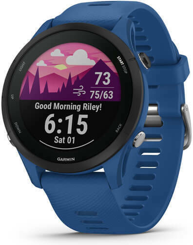 Garmin Forerunner 255 46mm Waterproof Smartwatch with Heart Rate Monitor (Tidal Blue) view 2