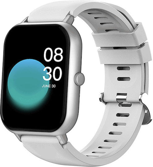 Nubi Zl54 Smart Watch Bluetooth Call Pulse Heart Rate Monitoring Sleep Oxygen Level Notifications Silver view 2