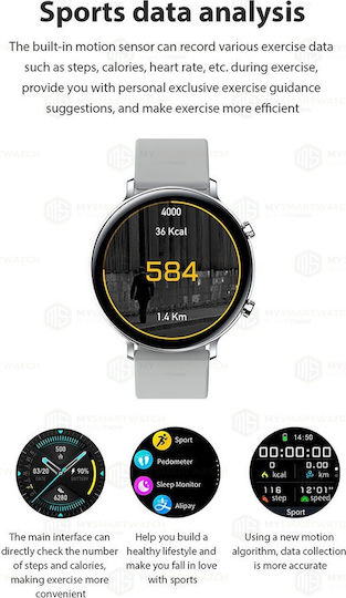 GW33 Smartwatch with Heart Rate Monitor (Black) view 6