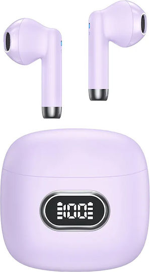 Usams IAII15 Earbud Bluetooth Handsfree Earphones with Sweat Resistance and Charging Case Purple vue 2