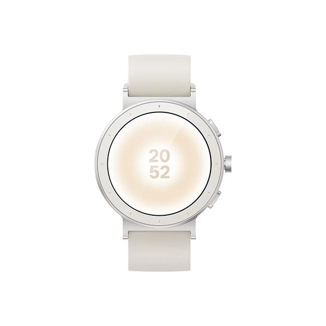 Realme Watch S5 Ceramic 46mm Waterproof with Heart Rate Monitor Sand White M/L
