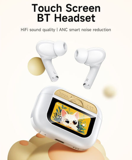 Hoco EW88 In-ear Bluetooth Handsfree Earphones with Charging Case White view 6