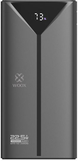 Woox MX0131 Power Bank 10000mAh 22.5W with USB-A Port and 2 USB-C Power Delivery Ports Black view 4
