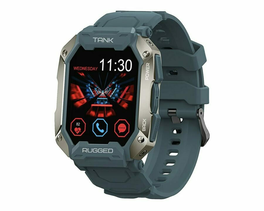 Kospet Tank M1 Pro 43mm Waterproof Smartwatch with Heart Rate Monitor (Blue)