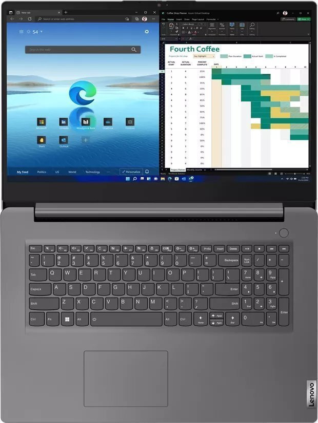 Lenovo V17 G4 IRU 17.3" IPS FHD (i7-13620H/16GB/512GB SSD/W11 Pro) Iron Grey (US Keyboard) view 6