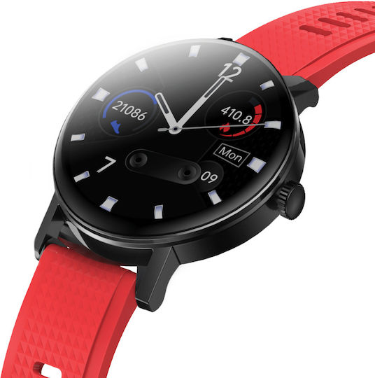 DAS.4 SU10 Smartwatch with Heart Rate Monitor (Red) view 4