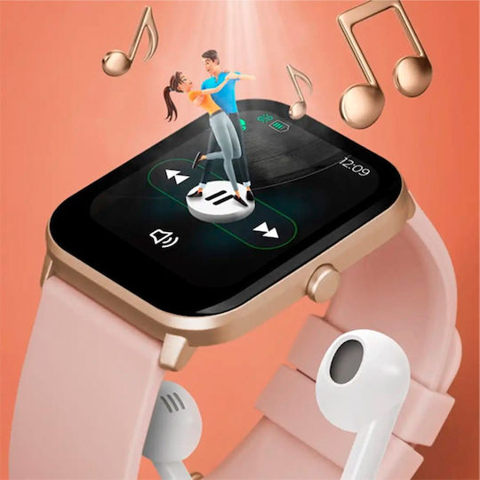 Marea B59008-1 44mm Smartwatch with Heart Rate Monitor (Black) view 4