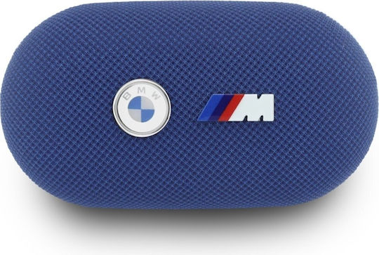 BMW Metal Logo In-ear Bluetooth Handsfree Headphones with Sweat Resistance and Charging Case Blue view 3