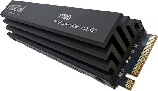 Crucial T700 SSD 1TB M.2 Type with PCI Express 5.0 Connection and Heatsink CT1000T700SSD5 view 2