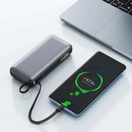 Acefast M22 Power Bank 20000mAh with USB-A Port and USB-C Port Power Delivery Black view 2