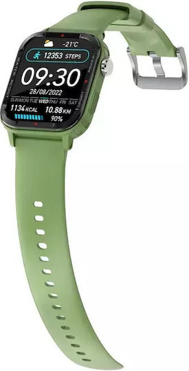 Nubi G96 Smartwatch with Heart Rate Monitor (Green) view 2