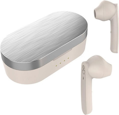 TWS-09 Earbud Bluetooth Handsfree Earphones with Charging Case White view 1