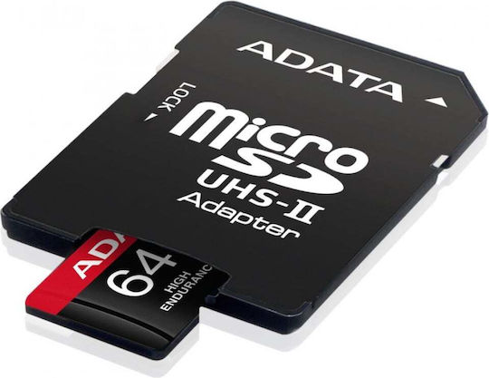 Adata High Endurance microSDXC 64GB U3 V30 A2 UHS-I 100MB/s with Adapter view 3