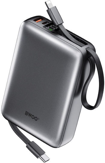 BWOO P73 Power Bank 10000mAh 22.5W with USB-C Port Black Ansicht 3