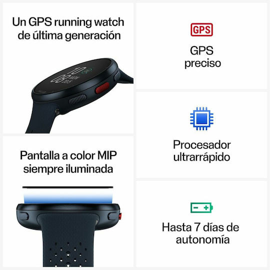 Polar Pacer Pro 45mm Smartwatch with Heart Rate Monitor (Midnight Blue) view 7