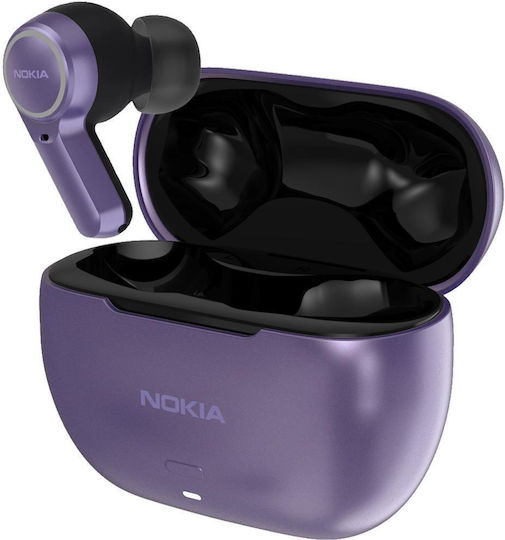 Nokia Clarity Earbuds 2 + Bluetooth Handsfree Earphones with Sweat Resistance and Charging Case Purple