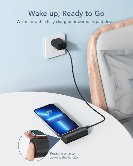 Charmast W0556P Lightning Power Bank 5000mAh 20W Black view 6