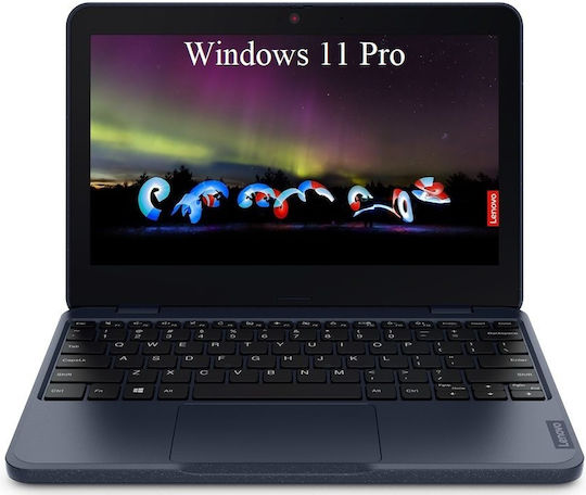 Lenovo 100w Gen 3 11.6" (Zen-3015e/4GB/64GB Flash Storage + 64GB /W11 Pro) Abyss Blue (US Keyboard)