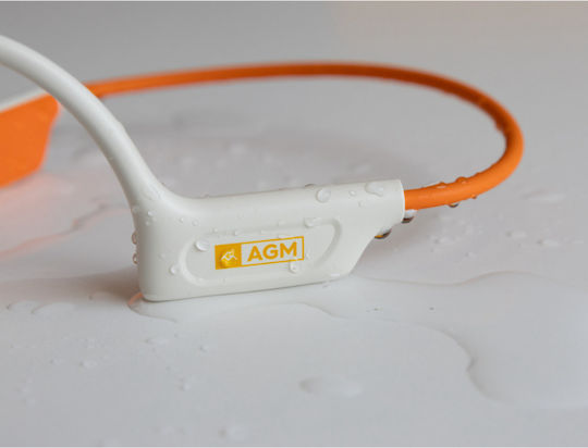 AGM Motion Buds 1 Bluetooth Handsfree Earphones with Sweat Resistance Orange view 4