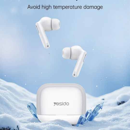 Yesido TWS34 In-ear Bluetooth Handsfree Earphones with Charging Case White view 3