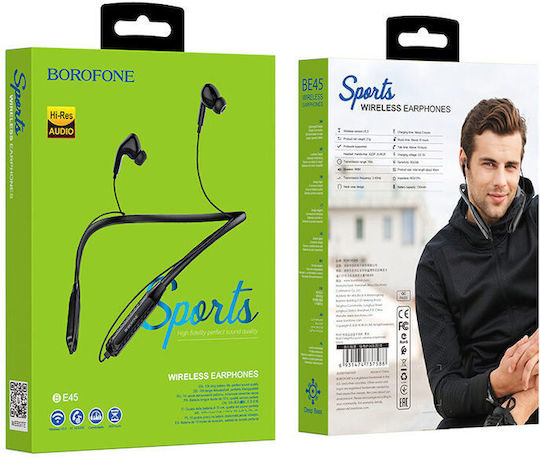 Borofone BE45 In-ear Bluetooth Handsfree Earphones with Sweat Resistance Black view 3