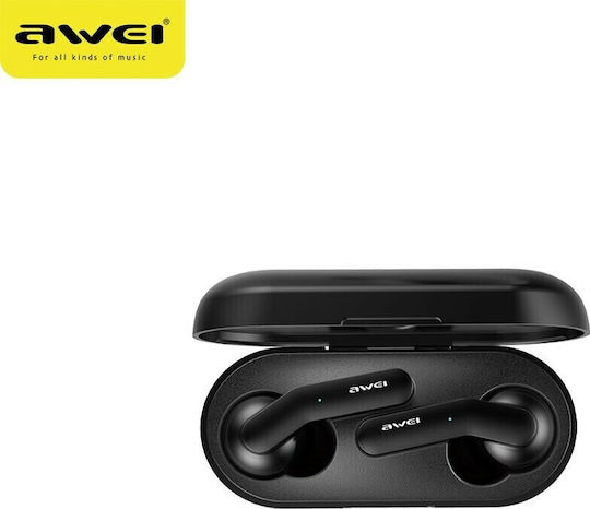 Awei T10C In-ear Bluetooth Handsfree Earphones with Sweat Resistance and Charging Case Black vista 5