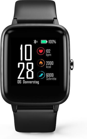 HAMA Fit Watch 5910 Stainless Steel with Heart Rate Monitor (Black) view 4