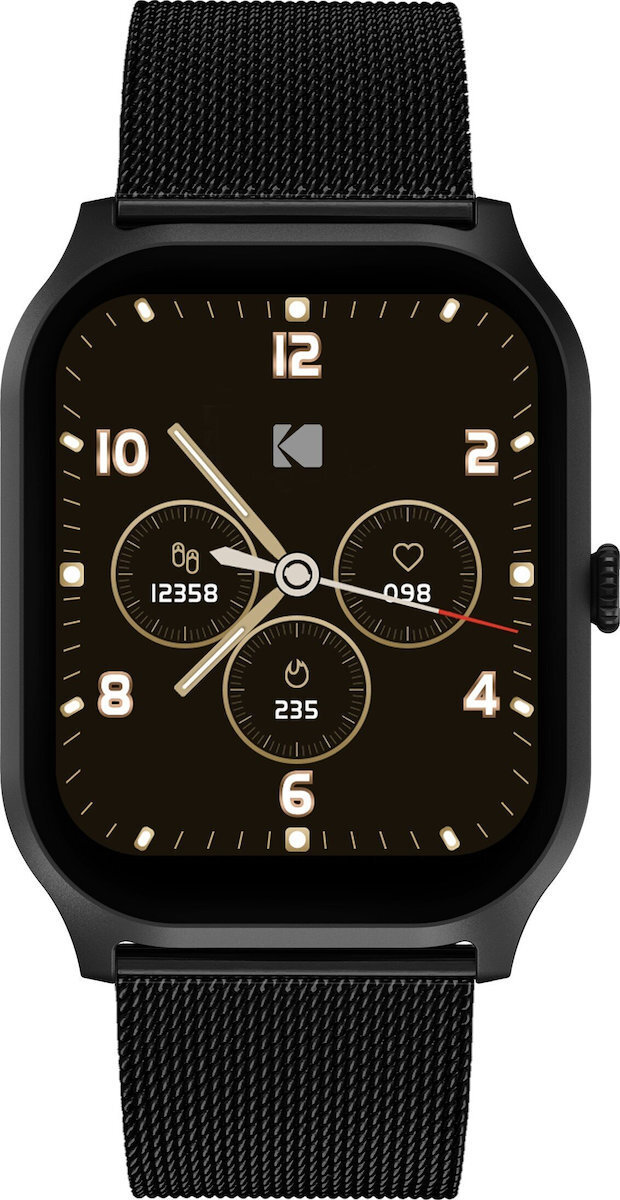 Kodak SW-7225 Smartwatch with Heart Rate Monitor Black view 3