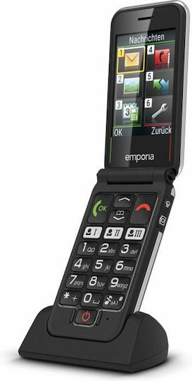 Emporia V228 Dual SIM Mobile Phone with Big Buttons Black view 2