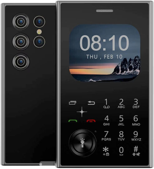 V8 Dual SIM Mobile with Large Buttons (English Menu) Black view 1