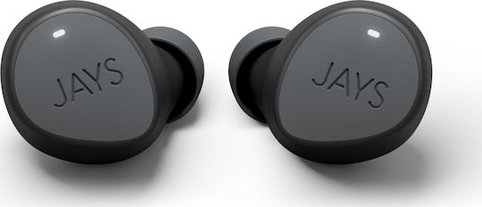 Jays m-Seven True In-ear Bluetooth Handsfree Earphones with Sweat Resistance and Charging Case Gray view 2