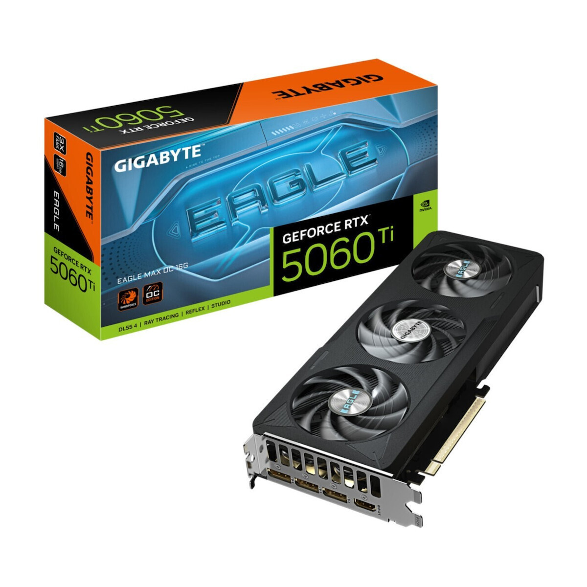 Gigabyte GeForce RTX 5060 Ti 16GB GDDR7 EAGLE MAX OC Graphics Card GV-N506TEAGLEMAXOC-16GD view 1