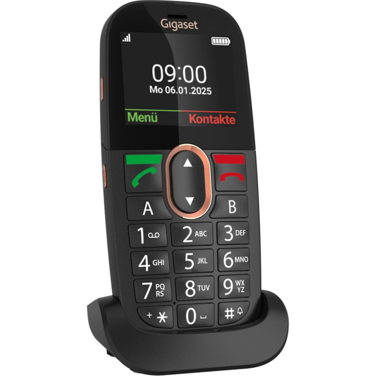 Gigaset GL695 Single SIM Mobile Phone with Large Buttons Black