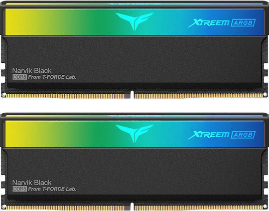 TeamGroup T-Force XTREEM ARGB 32GB DDR5 RAM with 2 Modules (2x16GB) and 6000 Speed for Desktop (FF9D532G6000HC30DC01)