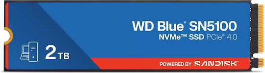 Western Digital Blue SSD 2TB PCle Card Type with PCI Express 4.0 Connection WDS200T5B0E view 1