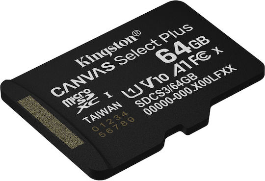Kingston Canvas Select Plus microSDHC 64GB U1 V10 A1 UHS-I 100MB/s with Adapter view 6
