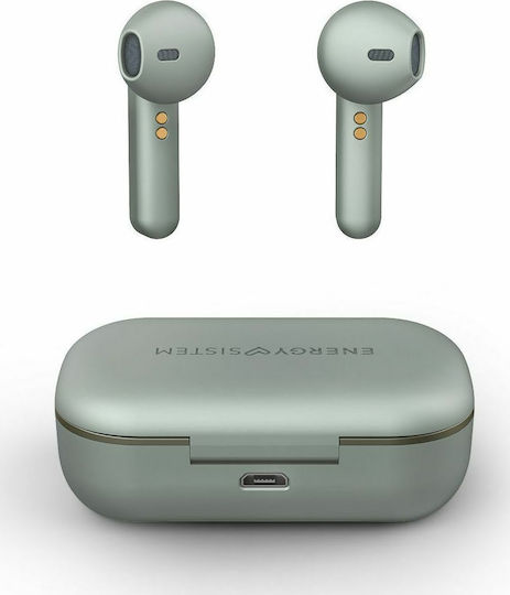 Energy Sistem Style 3 In-ear Bluetooth Handsfree Earphones with Charging Case Green vue 3
