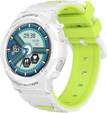 Ht19 1.2 Inch Round Screen Ip68 Children Smart Watch Support Sleep Monitoring White