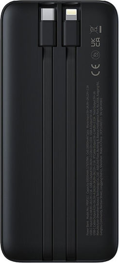 Baseus Lipow Power Bank 10000mAh 22.5W with USB-A Port and USB-C Port Black view 2