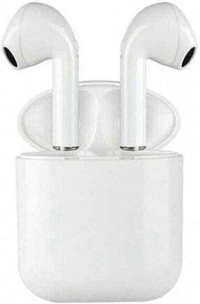 MKJ-I9 In-ear Bluetooth Handsfree Earphones with Charging Case White view 1