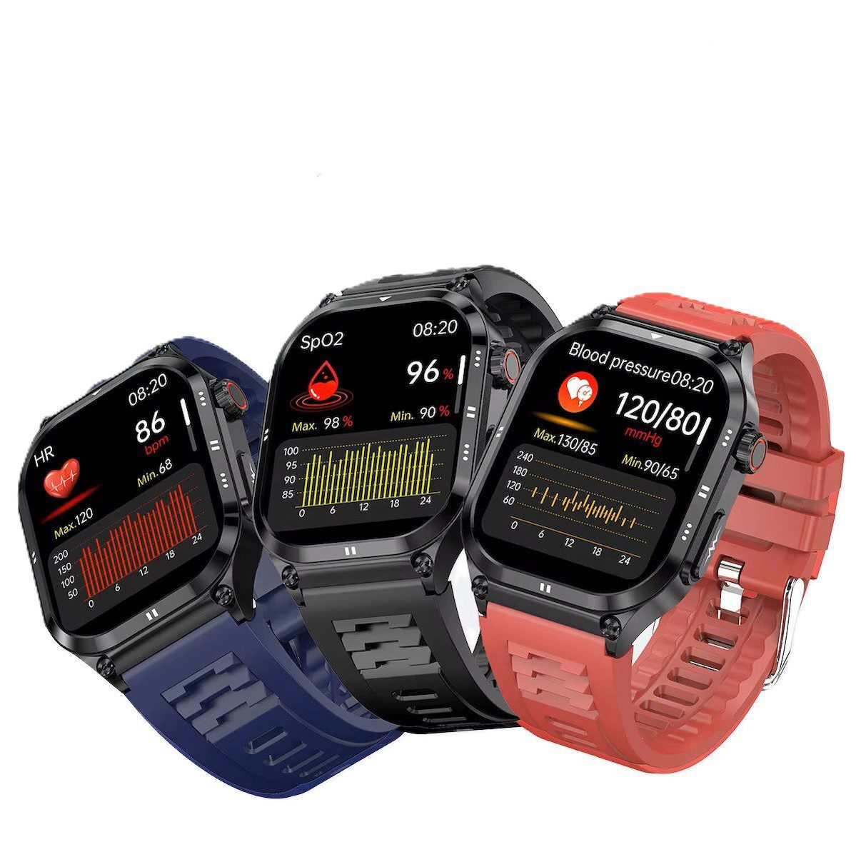 Smartwatch Et281 Multiple Health Indicators Black Unitek vue 2