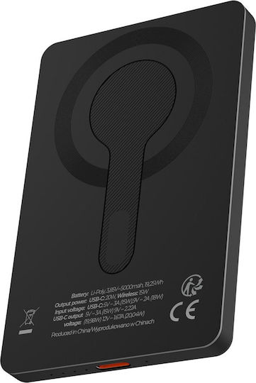 Maxlife MXPB-05 MagSafe Power Bank 5000mAh 20W with USB-C Port Power Delivery Black view 2