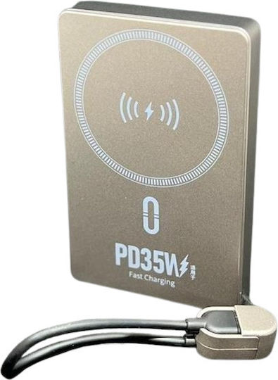 Takemore MagSafe MagSafe Power Bank 10000mAh 20W Power Delivery Gold view 1